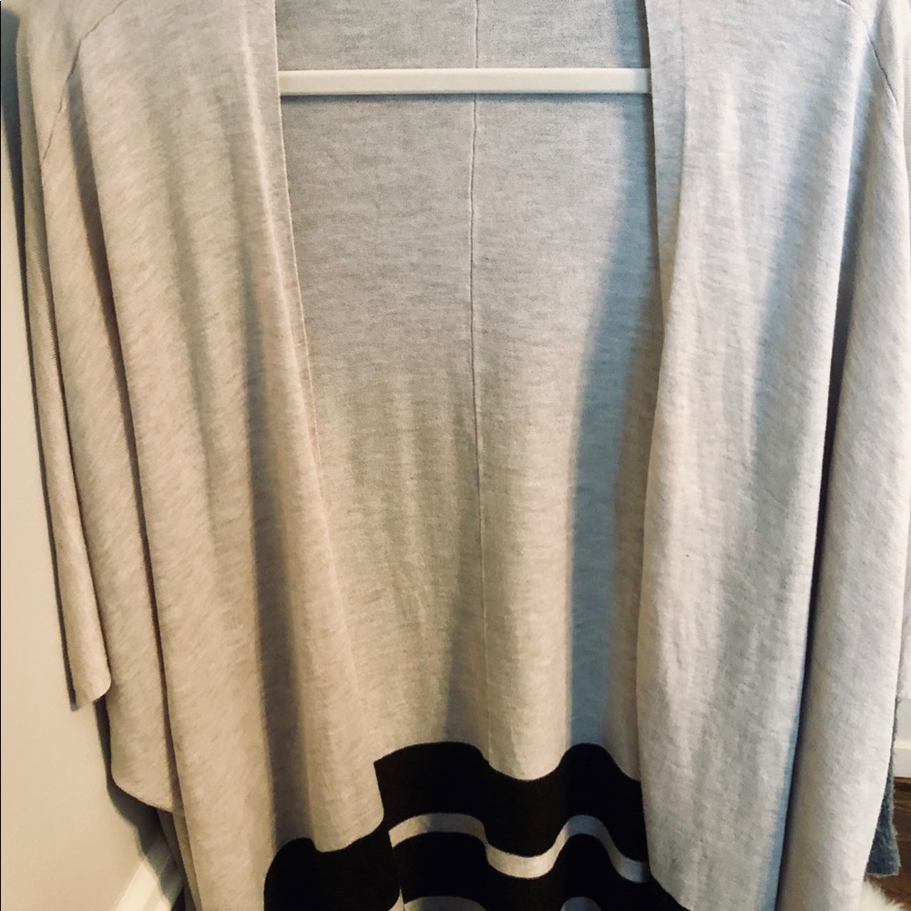 Striped Cape Cardigan - Picture 2 of 2